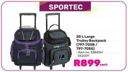Game 25 L Large Trolley Backpack offer