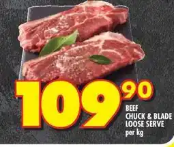 Shoprite BEEF CHUCK & BLADE LOOSE SERVE offer