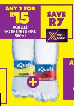 Shoprite aQuellé Sparkling Drink 500ml offer
