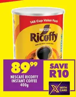 Shoprite NESCAFÉ RICOFFY INSTANT COFFEE 400g offer