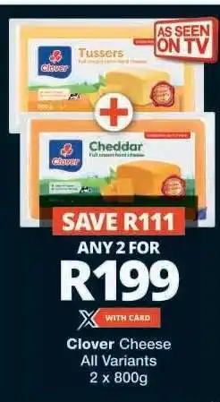 Checkers Clover Cheese All Variants offer