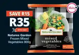Checkers Natures Garden Frozen Mixed Vegetables 900g offer