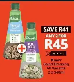 Checkers Knorr Salad Dressing offer
