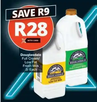 Checkers Douglasdale Full Cream/Low Fat Fresh Milk offer
