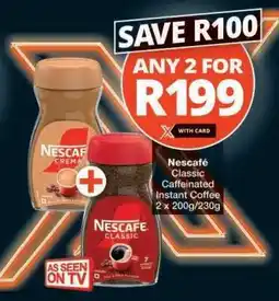 Checkers Nescafé Classic Caffeinated Instant Coffee offer