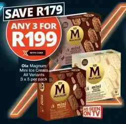 Checkers Ola Magnum Mini Ice Cream offer