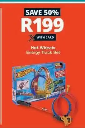 Checkers Hot Wheels Energy Track Set offer