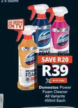 Checkers Domestos Power Foam Cleaner offer
