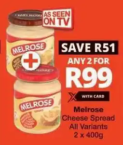 Checkers Melrose Cheese Spread offer