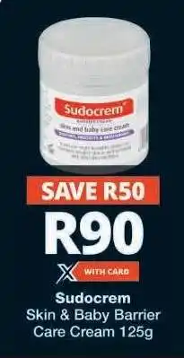 Checkers Sudocrem Skin & Baby Barrier Care Cream 125g offer