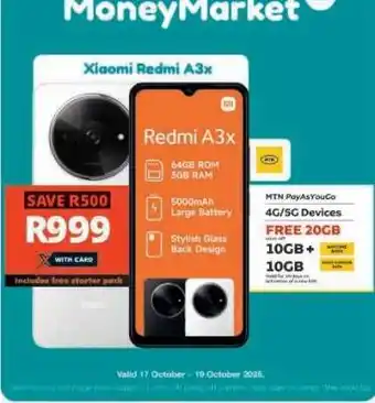 Checkers Xiaomi Redmi A3x offer