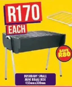 Shoprite Bushbaby small mini braai box offer