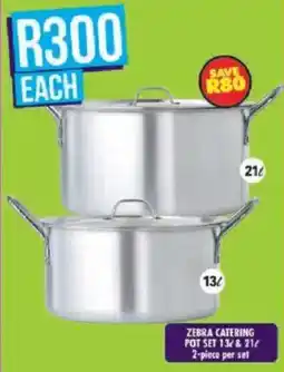 Shoprite Zebra catering pot set offer