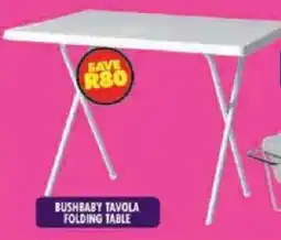 Shoprite Bushbaby tavola folding table offer