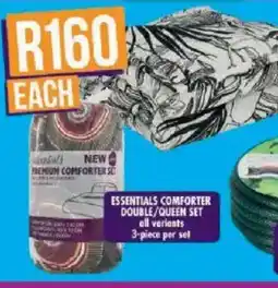 Shoprite Essentials comforter double/ queen set offer