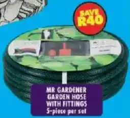 Shoprite Mr gardener garden hose with fittings offer