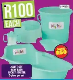 Shoprite Jolly tots baby bath bucket starter offer