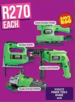 Shoprite Schultz power tools range offer