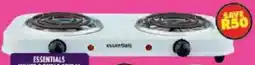 Shoprite Essentials white double spiral hotplate offer