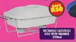 Shoprite Rectangle casserole dish with warmer offer
