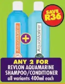 Shoprite Revlon aquamarine shampoo/ conditioner offer
