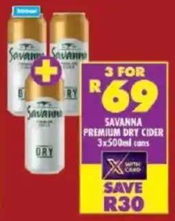 Shoprite Savanna premium dry cider offer