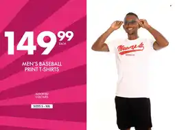 Save Hyper Men's Baseball Print T-shirts offer