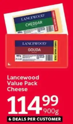 Oxford Freshmarket Lancewood Value Pack Cheese offer