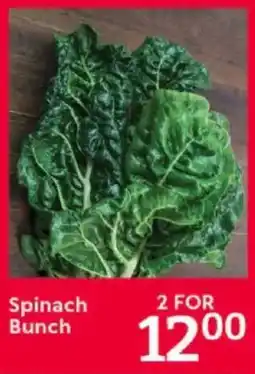 Oxford Freshmarket Spinach Bunch offer