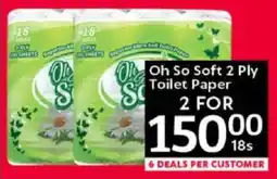 Oxford Freshmarket Oh So Soft 2 Ply Toilet Paper offer