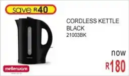 Furn 4 U Mellerware cordless kettle black offer