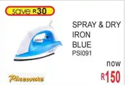 Furn 4 U Pineware spray & dry iron blue offer
