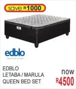 Furn 4 U Edblo letaba/ marula queen bed set offer