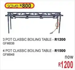 Furn 4 U 3 pot classic boiling table offer