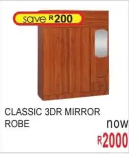 Furn 4 U Classic 3dr mirror robe offer