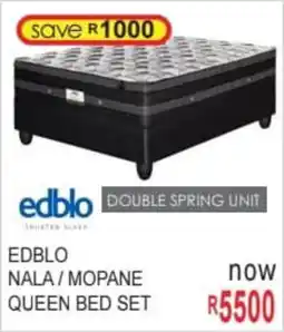 Furn 4 U Edblo nala/ mopane queen bed set offer