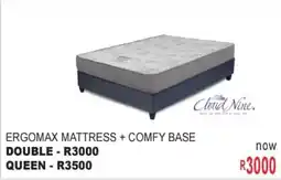 Furn 4 U Cloud Nine ergomax mattress + comfy base offer