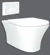 CTM Diplomat White Eco Wall Hung Toilet Pan-Each offer