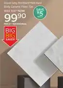 CTM Dover Grey Rectified Matt Hard Body Ceramic Floor Tile-600 x 600mm Per Sqm offer