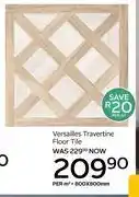 CTM Versailles Travertine Floor Tile 800 x 800mm-Per Sqm offer