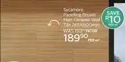 CTM Sycamore Panelling Brown Matt Ceramic Wall Tile 265 x 800mm-Per Sqm offer