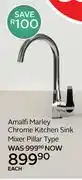 CTM Amalfi Marley Chrome Kitchen Sink Mixer Pillar Type-Each offer