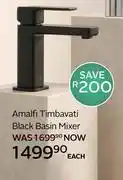 CTM Amalfi Timbavati Black Basin Mixer-Each offer