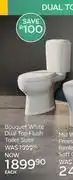 CTM Bonquet White Dual Top Flush Toilet Suite offer