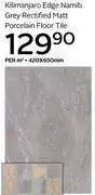 CTM Kilimanjaro Edge Namib Grey Rectified Matt Porcelain Floor Tile 420 x 650mm-Per Sqm offer