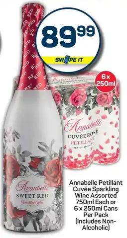 Pick n Pay Annabelle Petillant Cuvée Sparkling Wine Assorted or Cans offer