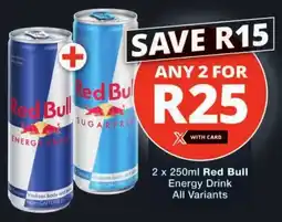Checkers Red Bull Energy Drink All Variants offer