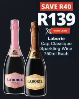 Checkers Laborie Cap Classique Sparkling Wine offer