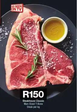 Checkers Steakhouse Classic Man-Sized T-Bone Steak offer