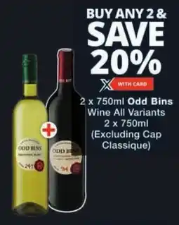 Checkers Odd Bins Wine All Variants offer